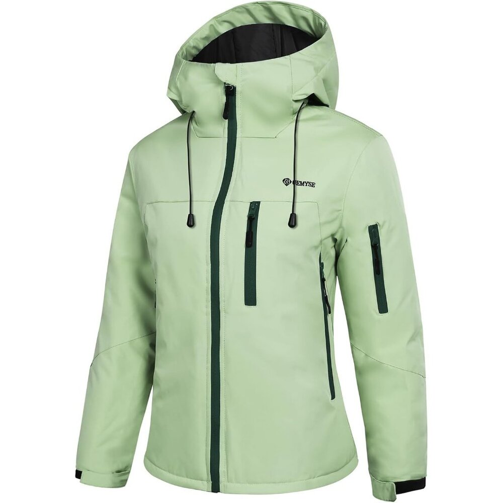 Women's Silt Green Snowboarding Mountain Ski Snow Jacket Coat Winter Warm